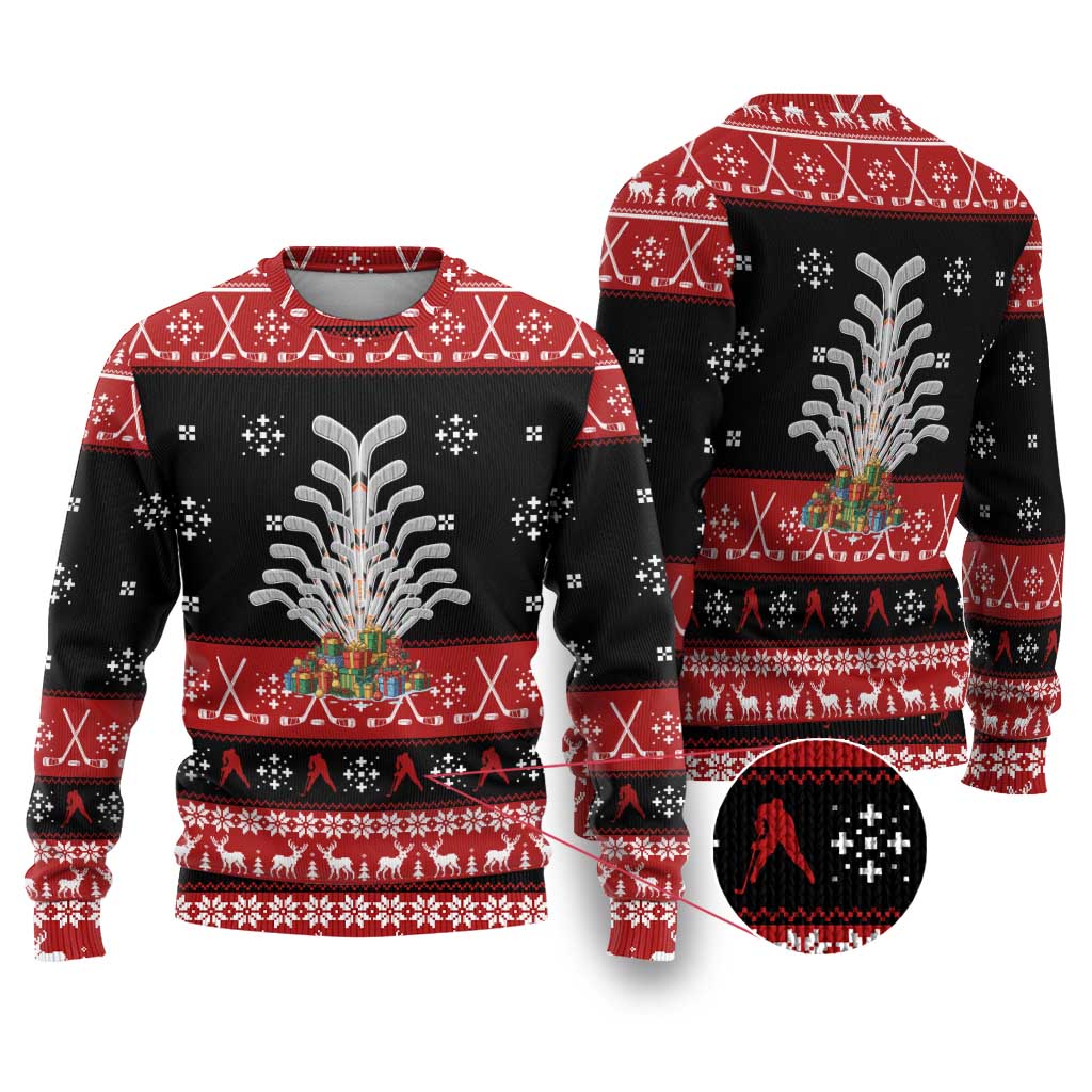 Hockey Is Back Christmas Ugly Christmas Sweater Xmas Holiday Patterns - Wonder Print Shop