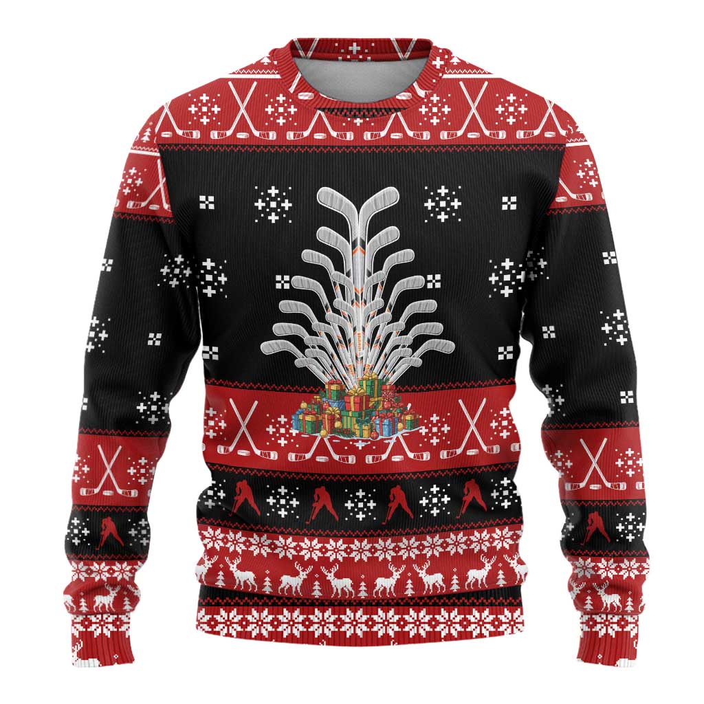 Hockey Is Back Christmas Ugly Christmas Sweater Xmas Holiday Patterns - Wonder Print Shop