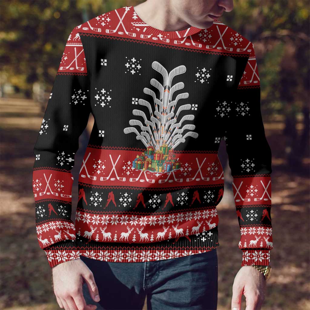 Hockey Is Back Christmas Ugly Christmas Sweater Xmas Holiday Patterns - Wonder Print Shop
