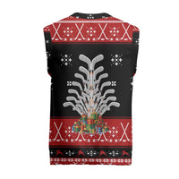 Hockey Is Back Christmas Knitted V-Neck Vest Xmas Holiday Patterns - Wonder Print Shop