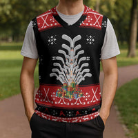 Hockey Is Back Christmas Knitted V-Neck Vest Xmas Holiday Patterns - Wonder Print Shop