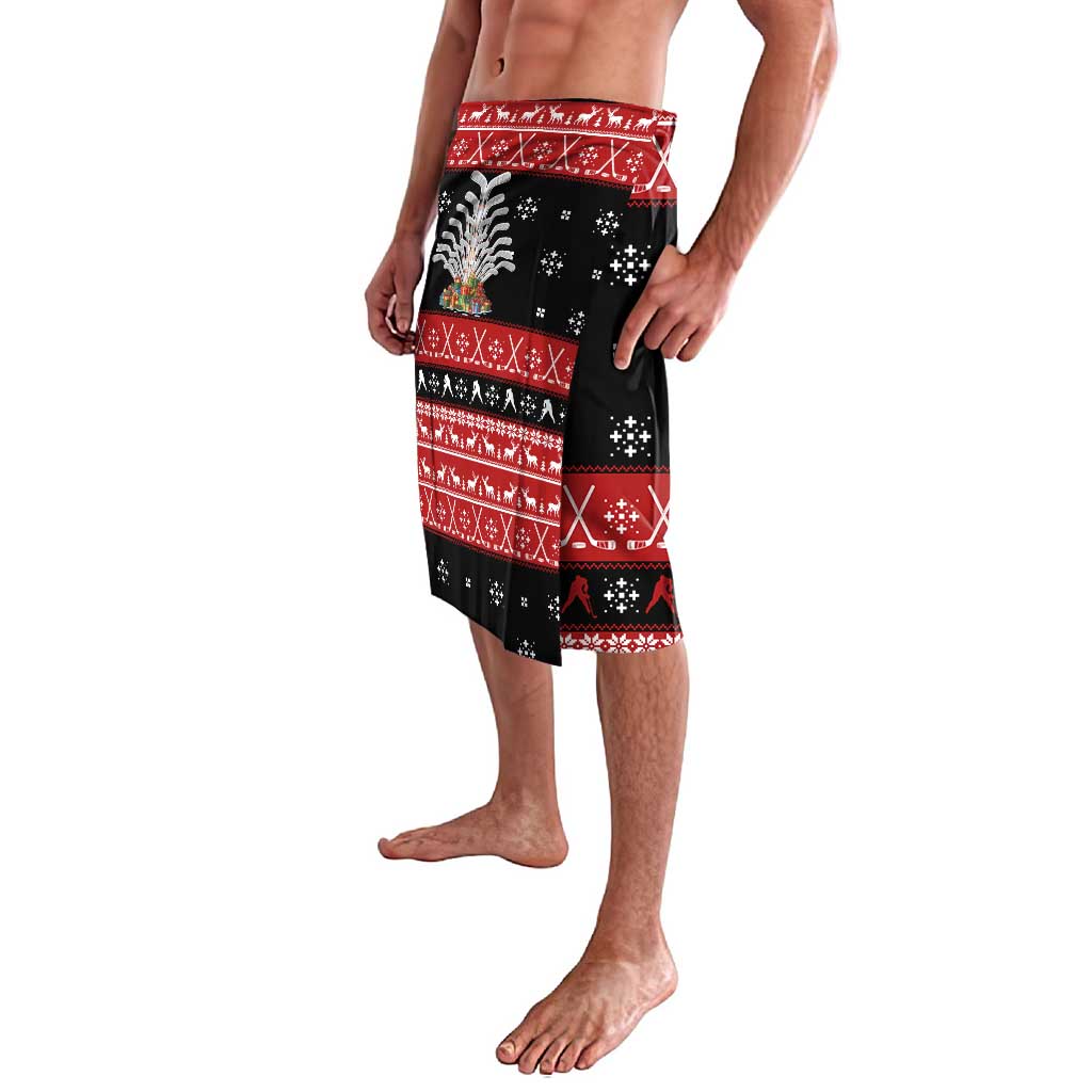 Hockey Is Back Christmas Lavalava Xmas Holiday Patterns - Wonder Print Shop