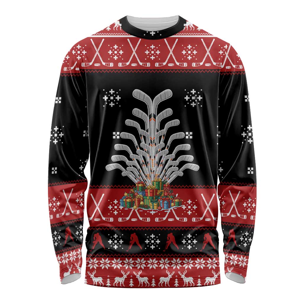 Hockey Is Back Christmas Long Sleeve Shirt Xmas Holiday Patterns - Wonder Print Shop