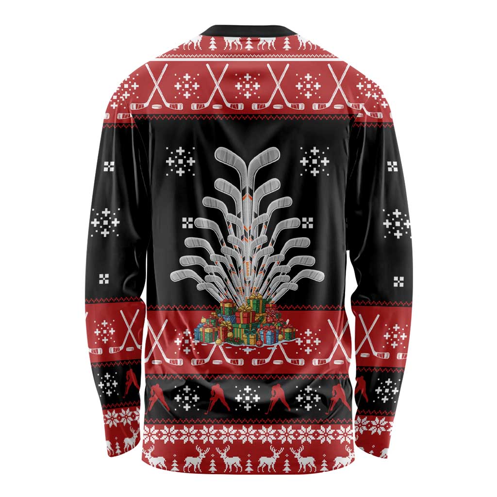 Hockey Is Back Christmas Long Sleeve Shirt Xmas Holiday Patterns - Wonder Print Shop