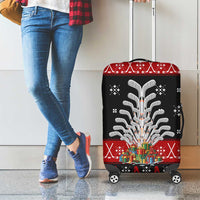 Hockey Is Back Christmas Luggage Cover Xmas Holiday Patterns - Wonder Print Shop
