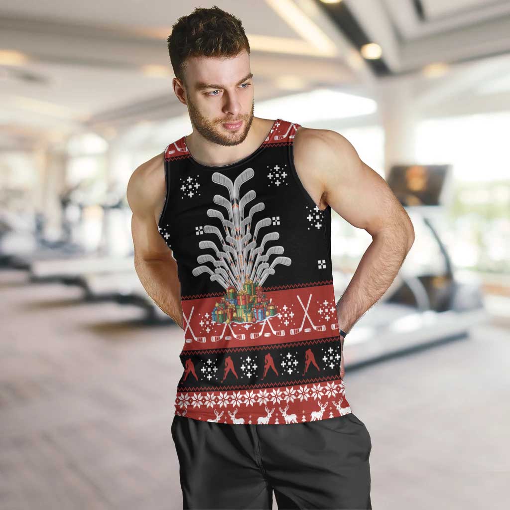 Hockey Is Back Christmas Men Tank Top Xmas Holiday Patterns - Wonder Print Shop