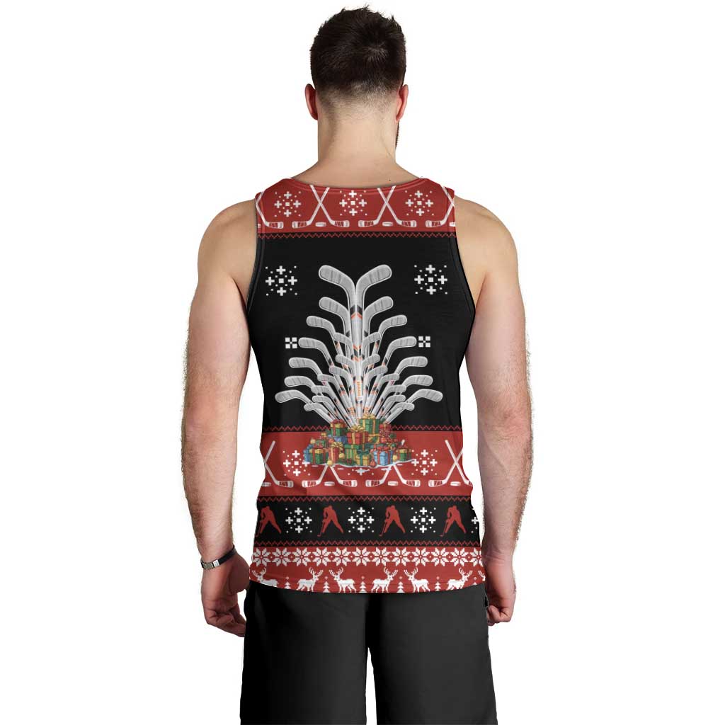 Hockey Is Back Christmas Men Tank Top Xmas Holiday Patterns - Wonder Print Shop