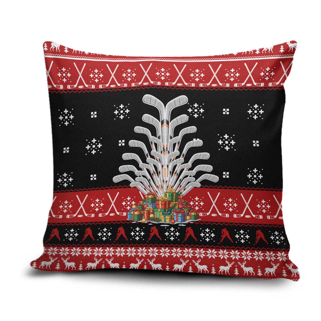 Hockey Is Back Christmas Pillow Cover Xmas Holiday Patterns - Wonder Print Shop
