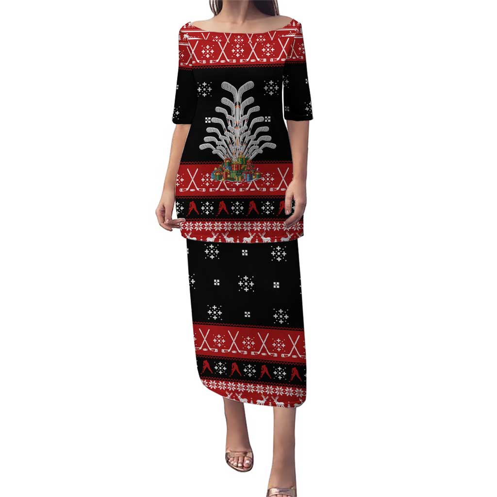 Hockey Is Back Christmas Puletasi Xmas Holiday Patterns - Wonder Print Shop