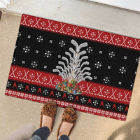 Hockey Is Back Christmas Rubber Doormat Xmas Holiday Patterns - Wonder Print Shop