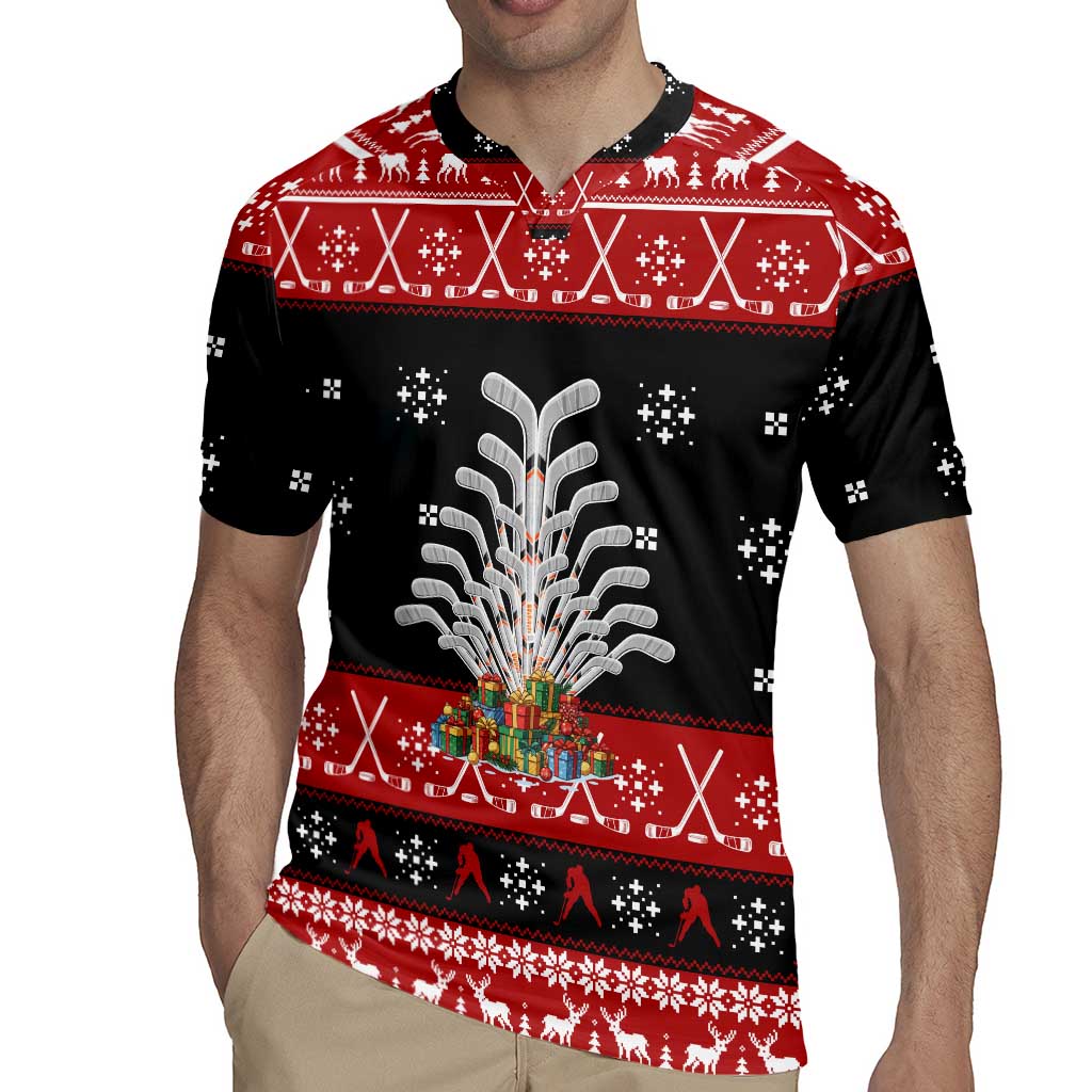 Hockey Is Back Christmas Rugby Jersey Xmas Holiday Patterns - Wonder Print Shop