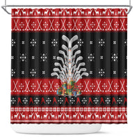 Hockey Is Back Christmas Shower Curtain Xmas Holiday Patterns - Wonder Print Shop