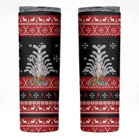 Hockey Is Back Christmas Skinny Tumbler Xmas Holiday Patterns - Wonder Print Shop