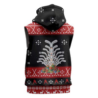 Hockey Is Back Christmas Sleeveless Zip Hoodie Xmas Holiday Patterns - Wonder Print Shop
