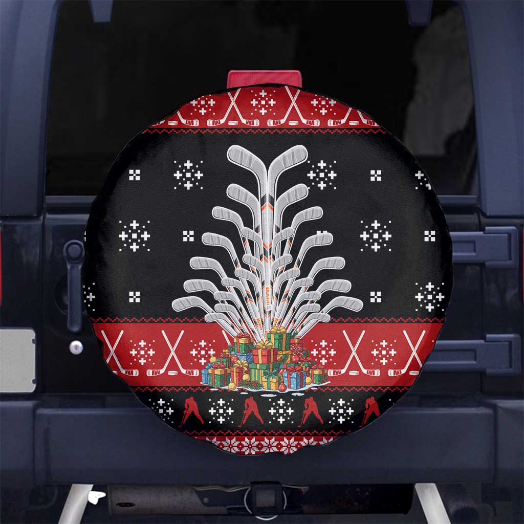 Hockey Is Back Christmas Spare Tire Cover Xmas Holiday Patterns - Wonder Print Shop