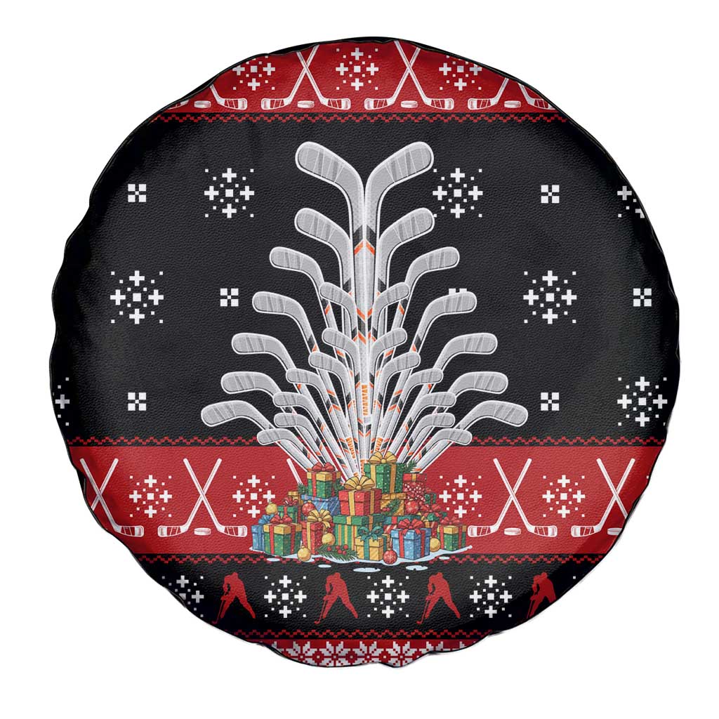 Hockey Is Back Christmas Spare Tire Cover Xmas Holiday Patterns - Wonder Print Shop