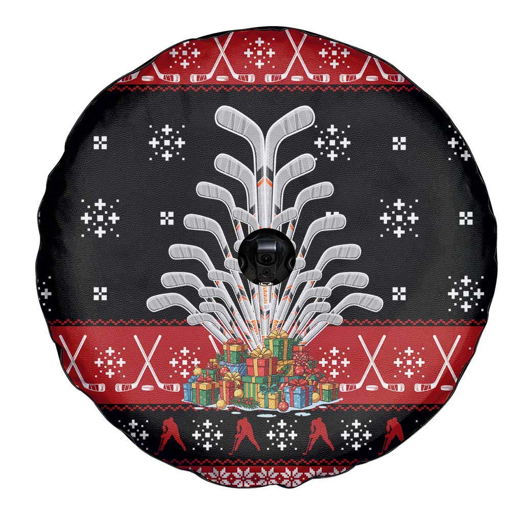 Hockey Is Back Christmas Spare Tire Cover Xmas Holiday Patterns - Wonder Print Shop