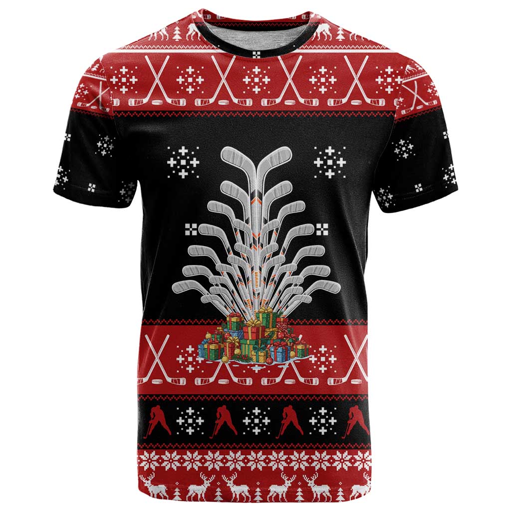 Hockey Is Back Christmas T Shirt Xmas Holiday Patterns - Wonder Print Shop