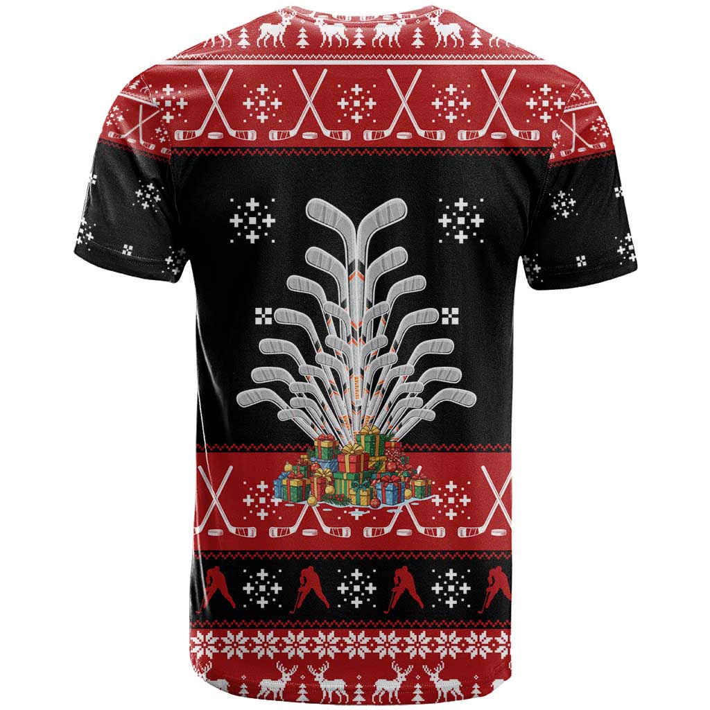 Hockey Is Back Christmas T Shirt Xmas Holiday Patterns - Wonder Print Shop