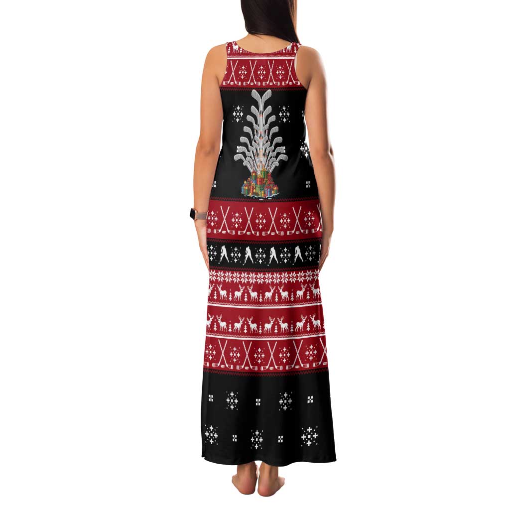 Hockey Is Back Christmas Tank Maxi Dress Xmas Holiday Patterns - Wonder Print Shop