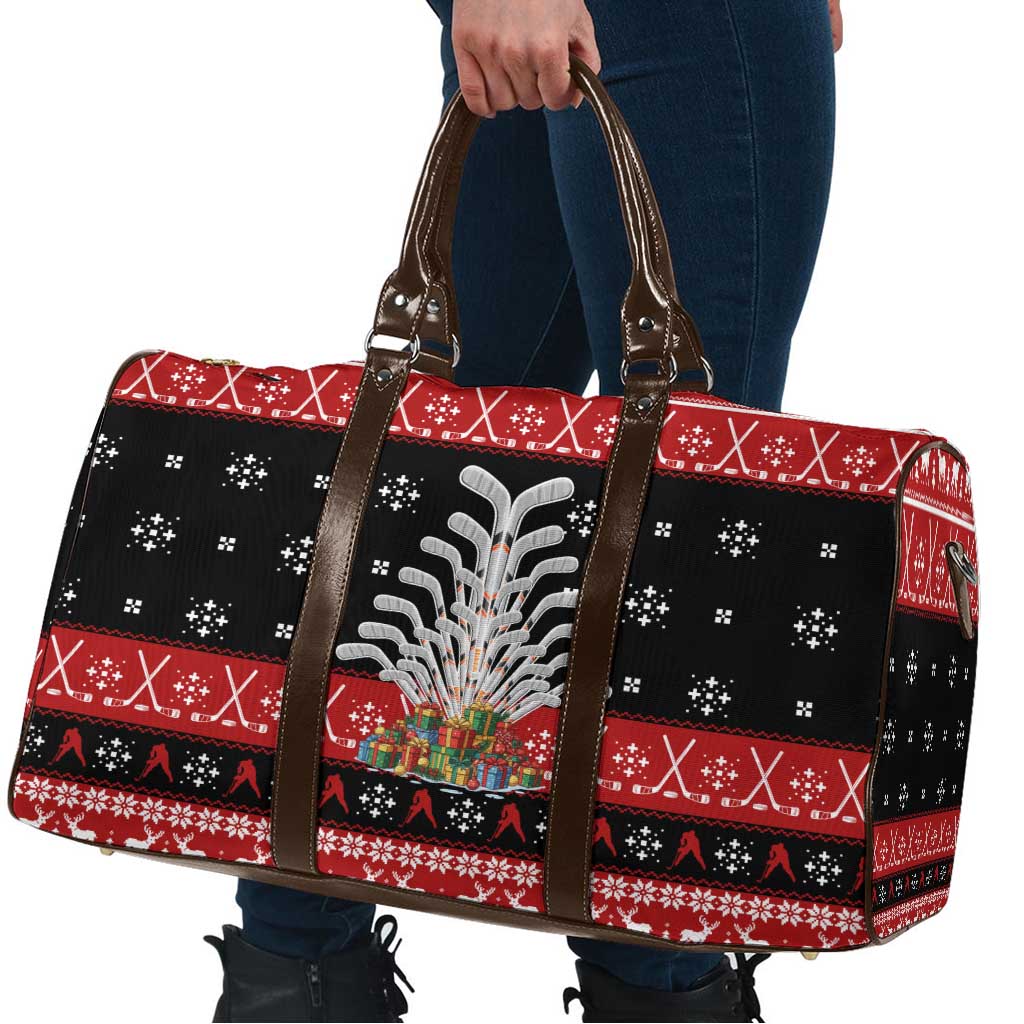 Hockey Is Back Christmas Travel Bag Xmas Holiday Patterns - Wonder Print Shop