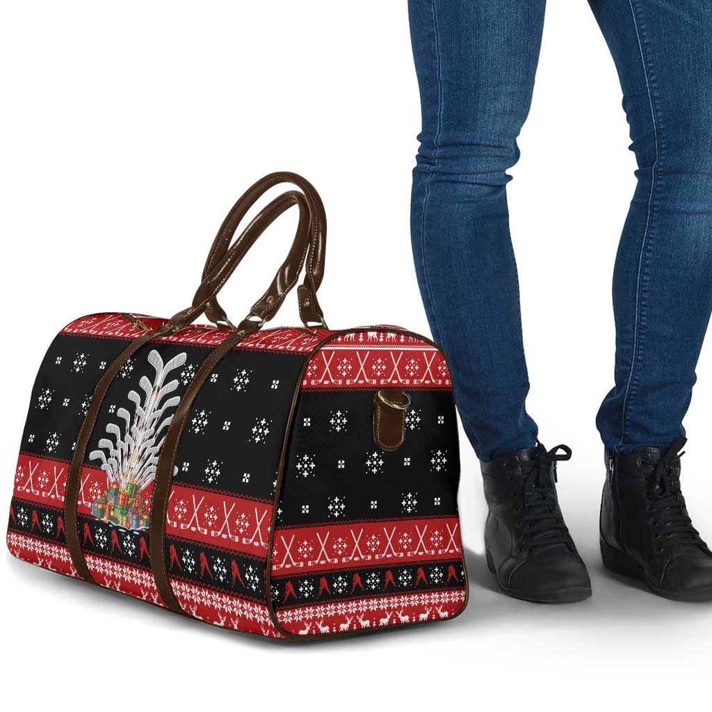 Hockey Is Back Christmas Travel Bag Xmas Holiday Patterns - Wonder Print Shop