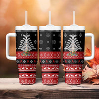 Hockey Is Back Christmas Tumbler With Handle Xmas Holiday Patterns - Wonder Print Shop