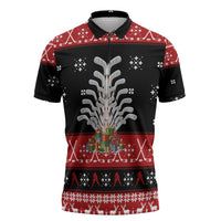 Hockey Is Back Christmas Zipper Polo Shirt Xmas Holiday Patterns - Wonder Print Shop