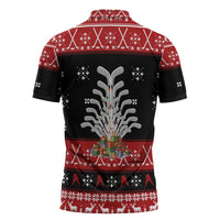 Hockey Is Back Christmas Zipper Polo Shirt Xmas Holiday Patterns - Wonder Print Shop