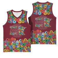 Home Sweet Home Minnesota Flower Christmas Basketball Jersey Xmas Holiday Patterns - Wonder Print Shop