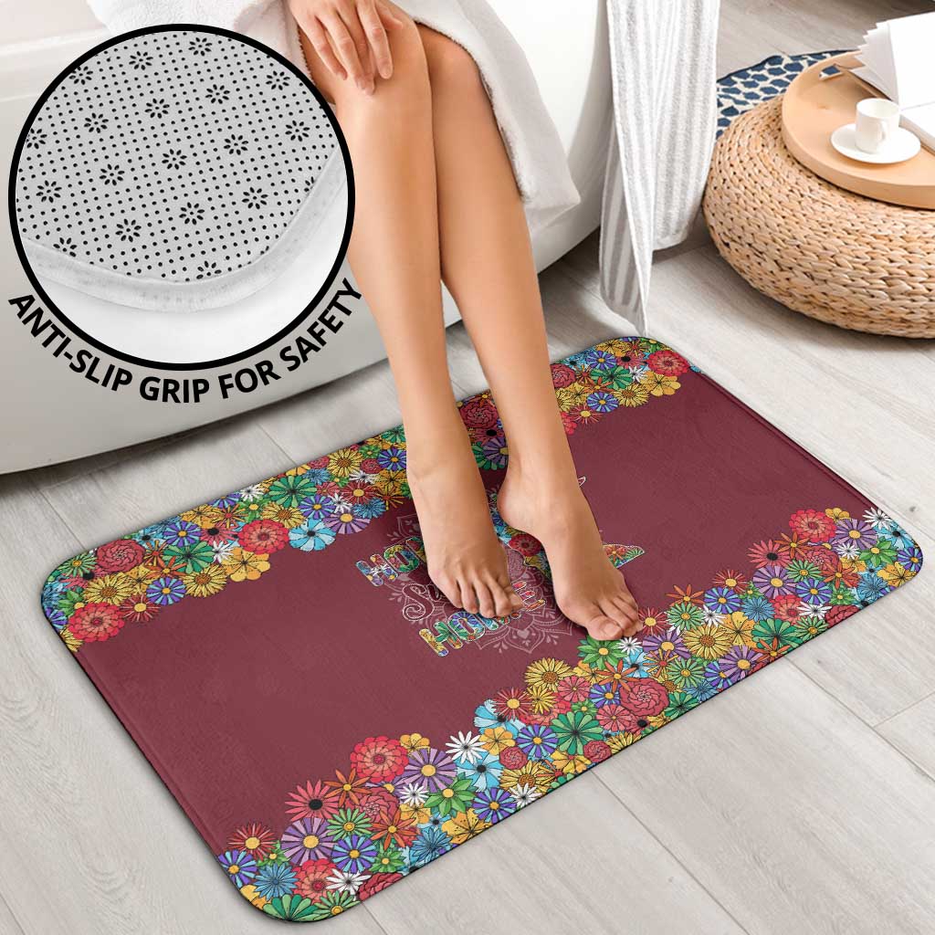 Home Sweet Home Minnesota Flower Christmas Bathroom Set Xmas Holiday Patterns - Wonder Print Shop