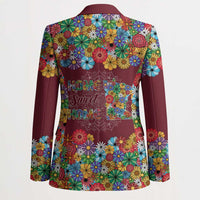 Home Sweet Home Minnesota Flower Christmas Blazer Xmas Holiday Patterns - Wonder Print Shop