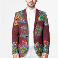 Home Sweet Home Minnesota Flower Christmas Blazer Xmas Holiday Patterns - Wonder Print Shop