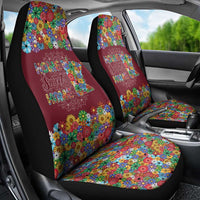 Home Sweet Home Minnesota Flower Christmas Car Seat Cover Xmas Holiday Patterns - Wonder Print Shop