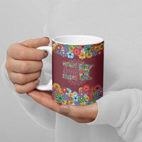 Home Sweet Home Minnesota Flower Christmas Ceramic Mug Xmas Holiday Patterns - Wonder Print Shop