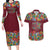 Home Sweet Home Minnesota Flower Christmas Couples Matching Long Sleeve Bodycon Dress and Hawaiian Shirt Xmas Holiday Patterns - Wonder Print Shop