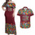 Home Sweet Home Minnesota Flower Christmas Couples Matching Off Shoulder Maxi Dress and Hawaiian Shirt Xmas Holiday Patterns - Wonder Print Shop