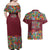 Home Sweet Home Minnesota Flower Christmas Couples Matching Off Shoulder Maxi Dress and Hawaiian Shirt Xmas Holiday Patterns - Wonder Print Shop
