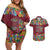 Home Sweet Home Minnesota Flower Christmas Couples Matching Off Shoulder Short Dress and Hawaiian Shirt Xmas Holiday Patterns - Wonder Print Shop