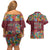 Home Sweet Home Minnesota Flower Christmas Couples Matching Off Shoulder Short Dress and Hawaiian Shirt Xmas Holiday Patterns - Wonder Print Shop