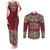 Home Sweet Home Minnesota Flower Christmas Couples Matching Tank Maxi Dress and Long Sleeve Button Shirt Xmas Holiday Patterns - Wonder Print Shop