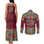 Home Sweet Home Minnesota Flower Christmas Couples Matching Tank Maxi Dress and Long Sleeve Button Shirt Xmas Holiday Patterns - Wonder Print Shop