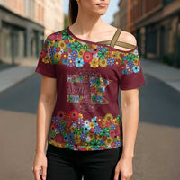 Home Sweet Home Minnesota Flower Christmas Cross Shoulder Shirt Xmas Holiday Patterns - Wonder Print Shop