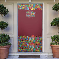 Home Sweet Home Minnesota Flower Christmas Door Cover Xmas Holiday Patterns - Wonder Print Shop