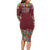 Home Sweet Home Minnesota Flower Christmas Family Matching Long Sleeve Bodycon Dress and Hawaiian Shirt Xmas Holiday Patterns - Wonder Print Shop