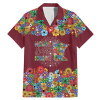 Home Sweet Home Minnesota Flower Christmas Family Matching Mermaid Dress and Hawaiian Shirt Xmas Holiday Patterns - Wonder Print Shop