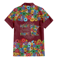 Home Sweet Home Minnesota Flower Christmas Family Matching Mermaid Dress and Hawaiian Shirt Xmas Holiday Patterns - Wonder Print Shop