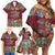 Home Sweet Home Minnesota Flower Christmas Family Matching Off Shoulder Short Dress and Hawaiian Shirt Xmas Holiday Patterns - Wonder Print Shop