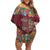 Home Sweet Home Minnesota Flower Christmas Family Matching Off Shoulder Short Dress and Hawaiian Shirt Xmas Holiday Patterns - Wonder Print Shop