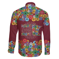 Home Sweet Home Minnesota Flower Christmas Family Matching Puletasi and Hawaiian Shirt Xmas Holiday Patterns - Wonder Print Shop